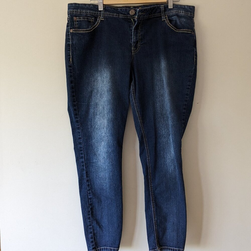 Jordache Distressed Blue Jeans
